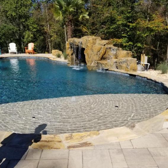 Brown Flagstone with Clifrock grotto