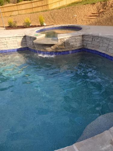 Grey Flagstone, Stacked stone, Cool decking